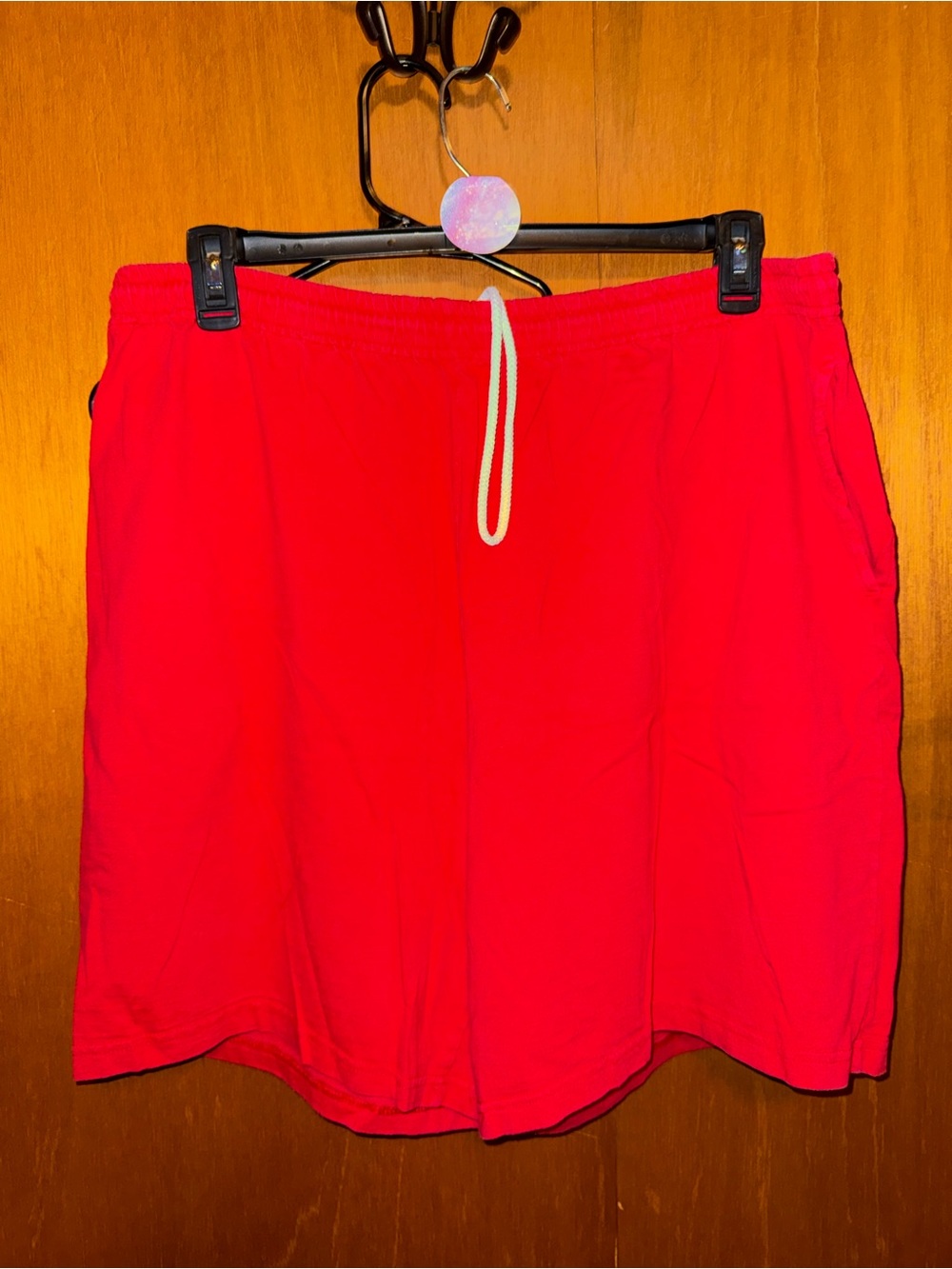 Woman’s  Red Drawstring Shorts